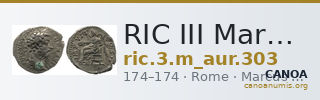 RIC III Marcus Aurelius 303 — CANOA