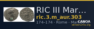 RIC III Marcus Aurelius 303 — CANOA