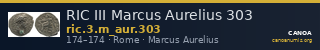 RIC III Marcus Aurelius 303 — CANOA