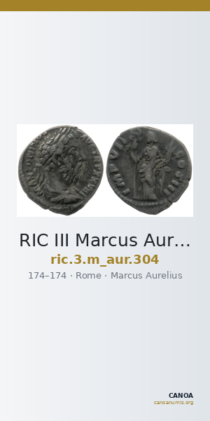 RIC III Marcus Aurelius 304 — CANOA