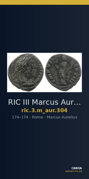 RIC III Marcus Aurelius 304 — CANOA