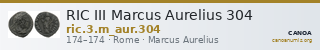 RIC III Marcus Aurelius 304 — CANOA