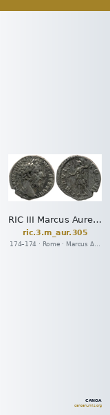 RIC III Marcus Aurelius 305 — CANOA