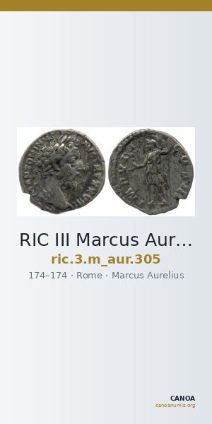 RIC III Marcus Aurelius 305 — CANOA