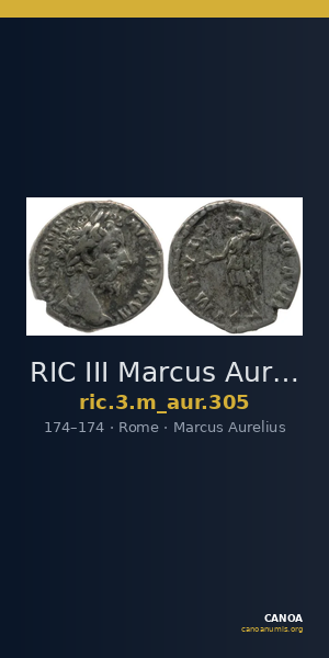 RIC III Marcus Aurelius 305 — CANOA