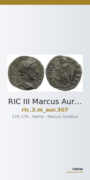 RIC III Marcus Aurelius 307 — CANOA