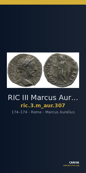 RIC III Marcus Aurelius 307 — CANOA