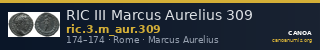 RIC III Marcus Aurelius 309 — CANOA