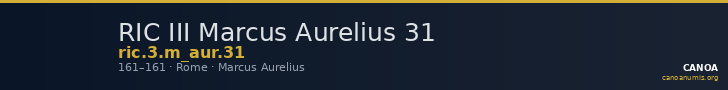 RIC III Marcus Aurelius 31 — CANOA