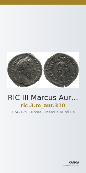 RIC III Marcus Aurelius 310 — CANOA