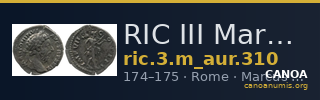 RIC III Marcus Aurelius 310 — CANOA