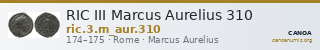 RIC III Marcus Aurelius 310 — CANOA