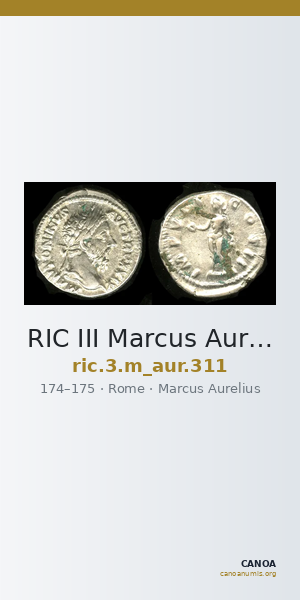 RIC III Marcus Aurelius 311 — CANOA