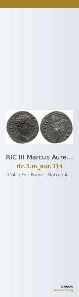 RIC III Marcus Aurelius 314 — CANOA