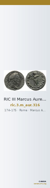 RIC III Marcus Aurelius 316 — CANOA