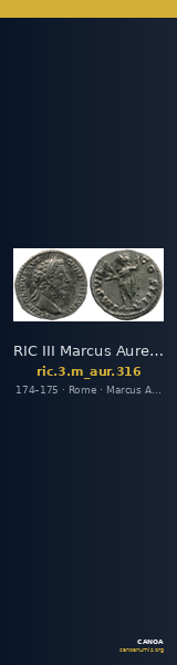 RIC III Marcus Aurelius 316 — CANOA