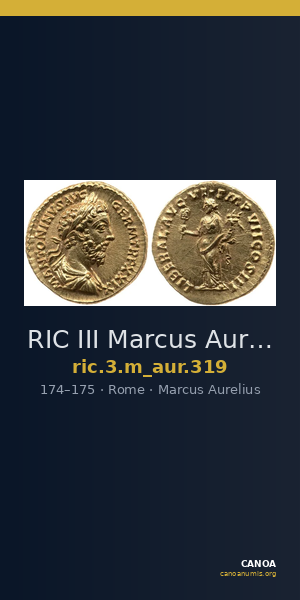 RIC III Marcus Aurelius 319 — CANOA