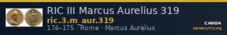 RIC III Marcus Aurelius 319 — CANOA