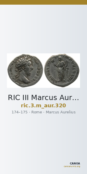 RIC III Marcus Aurelius 320 — CANOA
