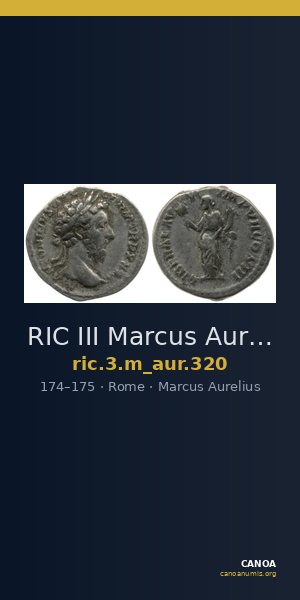 RIC III Marcus Aurelius 320 — CANOA