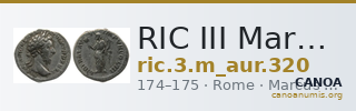 RIC III Marcus Aurelius 320 — CANOA