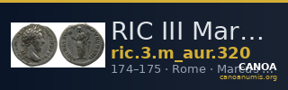 RIC III Marcus Aurelius 320 — CANOA