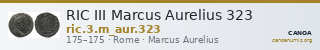 RIC III Marcus Aurelius 323 — CANOA