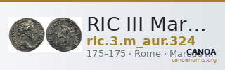RIC III Marcus Aurelius 324 — CANOA
