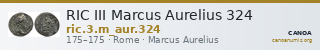 RIC III Marcus Aurelius 324 — CANOA