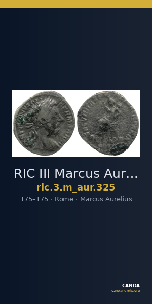 RIC III Marcus Aurelius 325 — CANOA