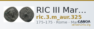 RIC III Marcus Aurelius 325 — CANOA