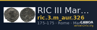 RIC III Marcus Aurelius 326 — CANOA