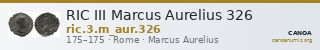 RIC III Marcus Aurelius 326 — CANOA