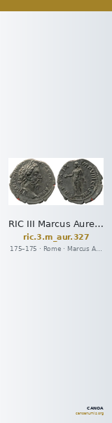 RIC III Marcus Aurelius 327 — CANOA