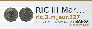 RIC III Marcus Aurelius 327 — CANOA
