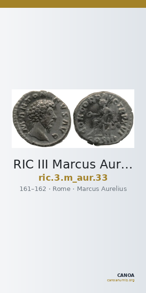 RIC III Marcus Aurelius 33 — CANOA