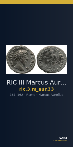 RIC III Marcus Aurelius 33 — CANOA