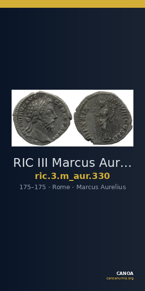 RIC III Marcus Aurelius 330 — CANOA