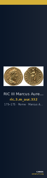 RIC III Marcus Aurelius 332 — CANOA