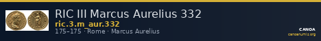 RIC III Marcus Aurelius 332 — CANOA