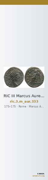 RIC III Marcus Aurelius 333 — CANOA