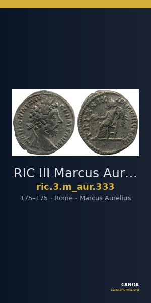 RIC III Marcus Aurelius 333 — CANOA