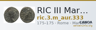 RIC III Marcus Aurelius 333 — CANOA