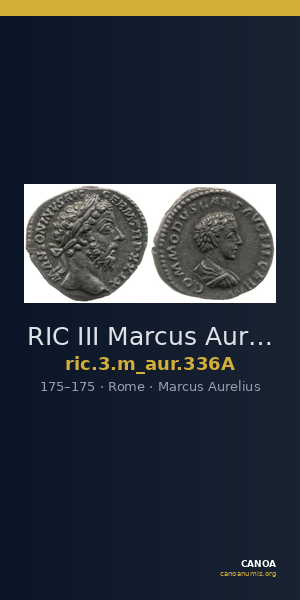 RIC III Marcus Aurelius 336A — CANOA