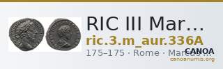 RIC III Marcus Aurelius 336A — CANOA