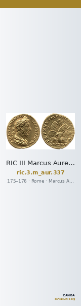 RIC III Marcus Aurelius 337 — CANOA