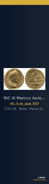 RIC III Marcus Aurelius 337 — CANOA