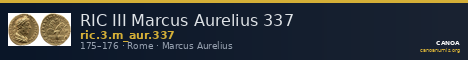 RIC III Marcus Aurelius 337 — CANOA