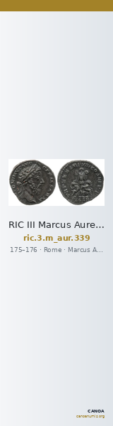 RIC III Marcus Aurelius 339 — CANOA