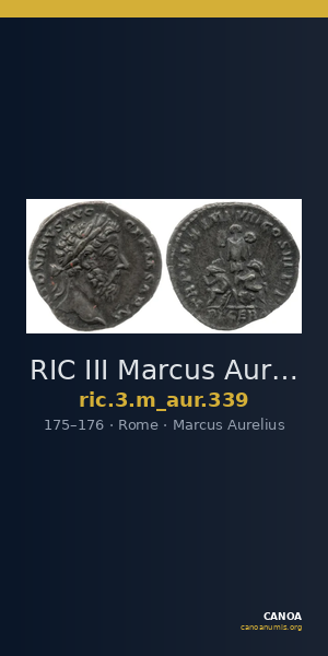 RIC III Marcus Aurelius 339 — CANOA